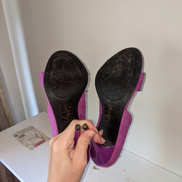 shoedazzle purple boots